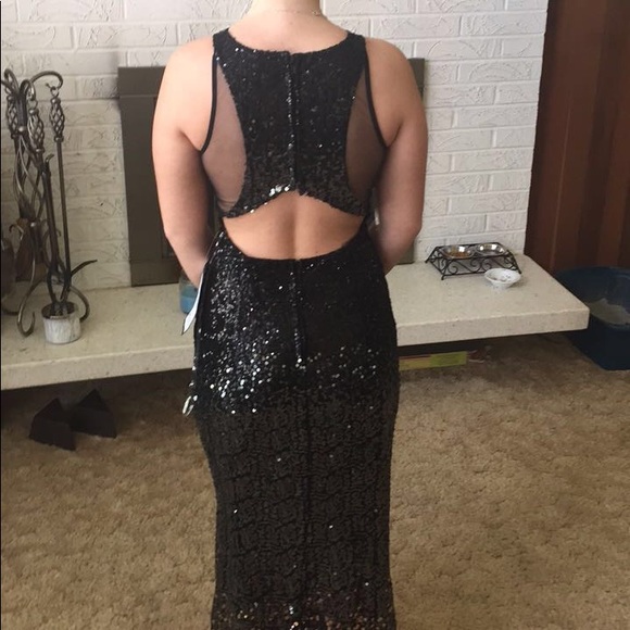 Sequin prom dress - Picture 3 of 7